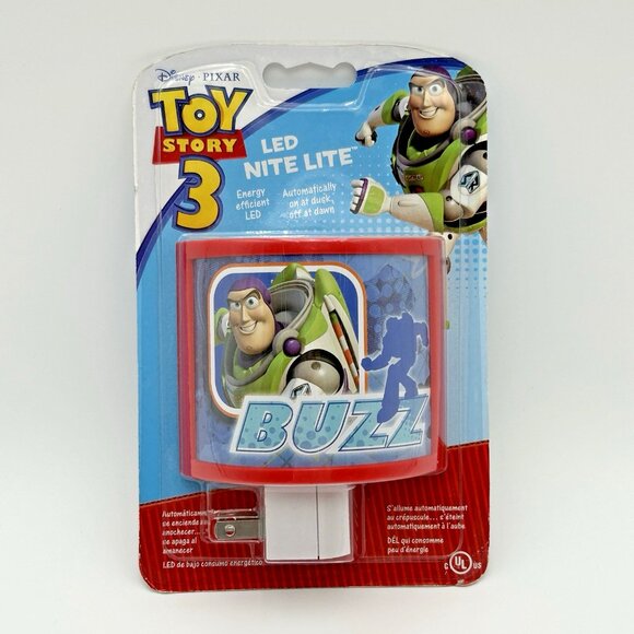 NEW Buzz Lightyear LED Night Light Disney Pixar Toy Story 3 Sealed Energy Saving - Picture 1 of 3